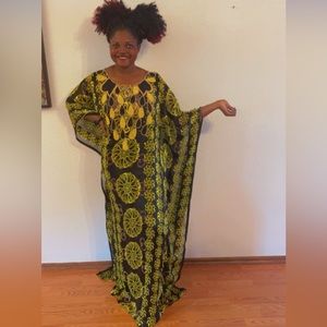 Women’s Maxi Kaftan Beads Dress